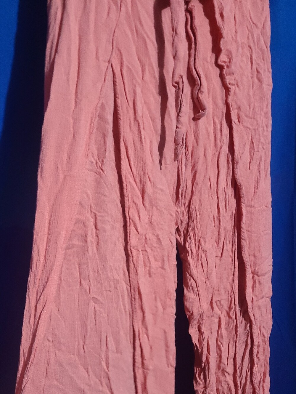 Forever 21 Dusty Rose Wide-Leg Split Hem Beach Pants - Picture 3 of 5